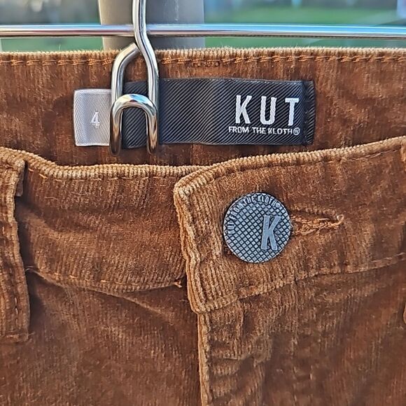 Kut from the Kloth Diana Skinny brown corduroy pants size 4 - Picture 2 of 6